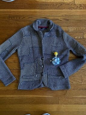 Avec Cotton jacket blazer houndstooth